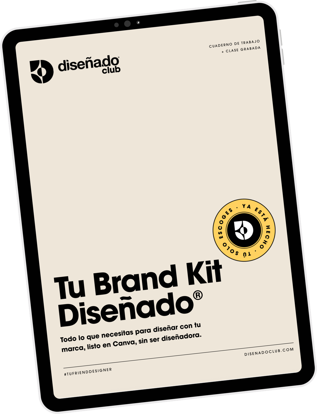 Cuaderno Tu Brand Kit Diseñado