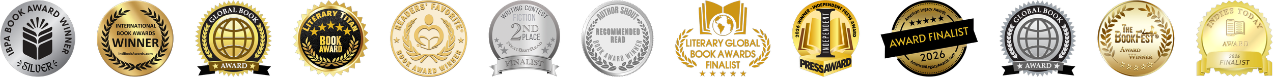 Book award medals