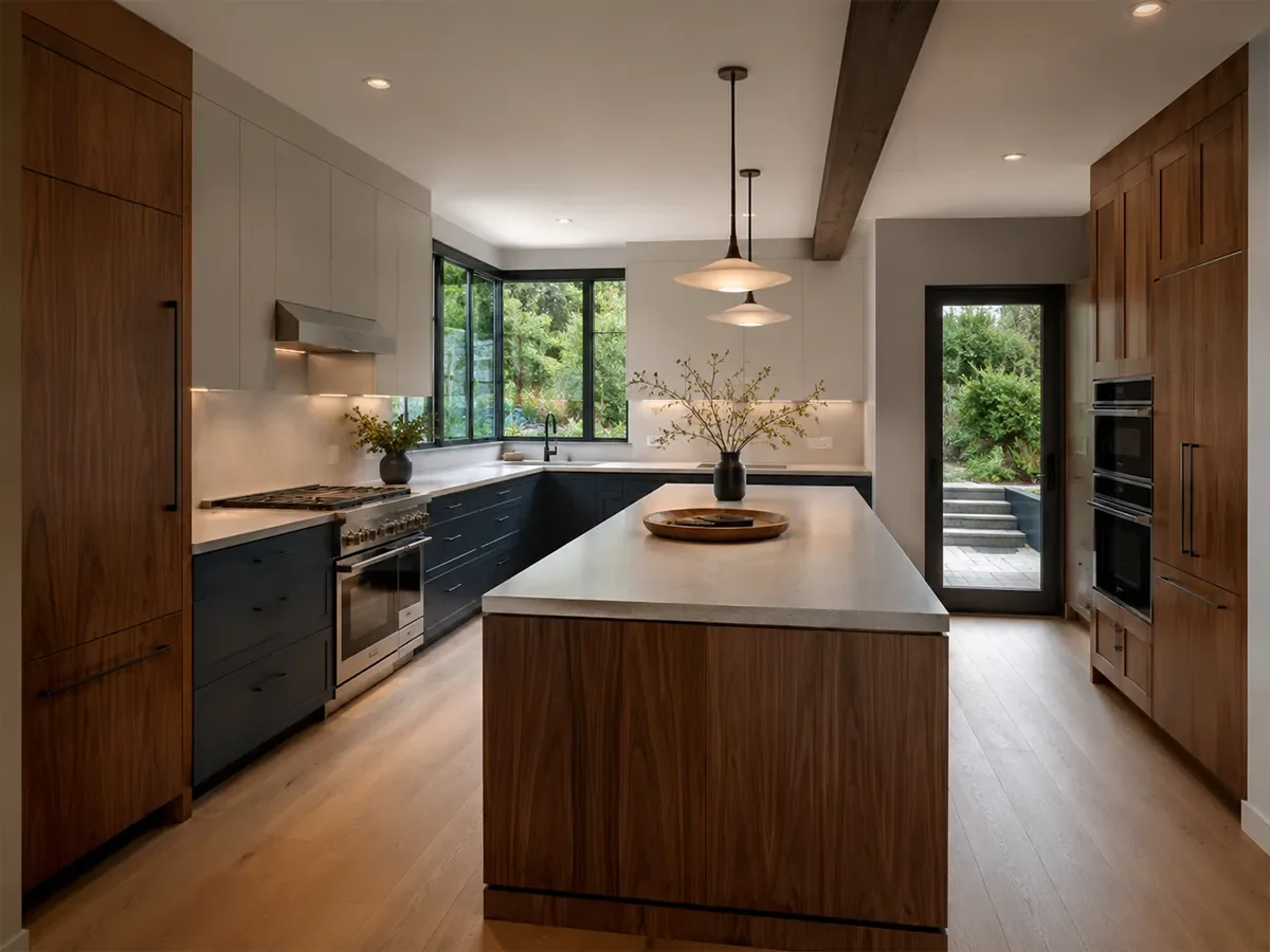 New kitchen flooring in a Kirkland home renovation