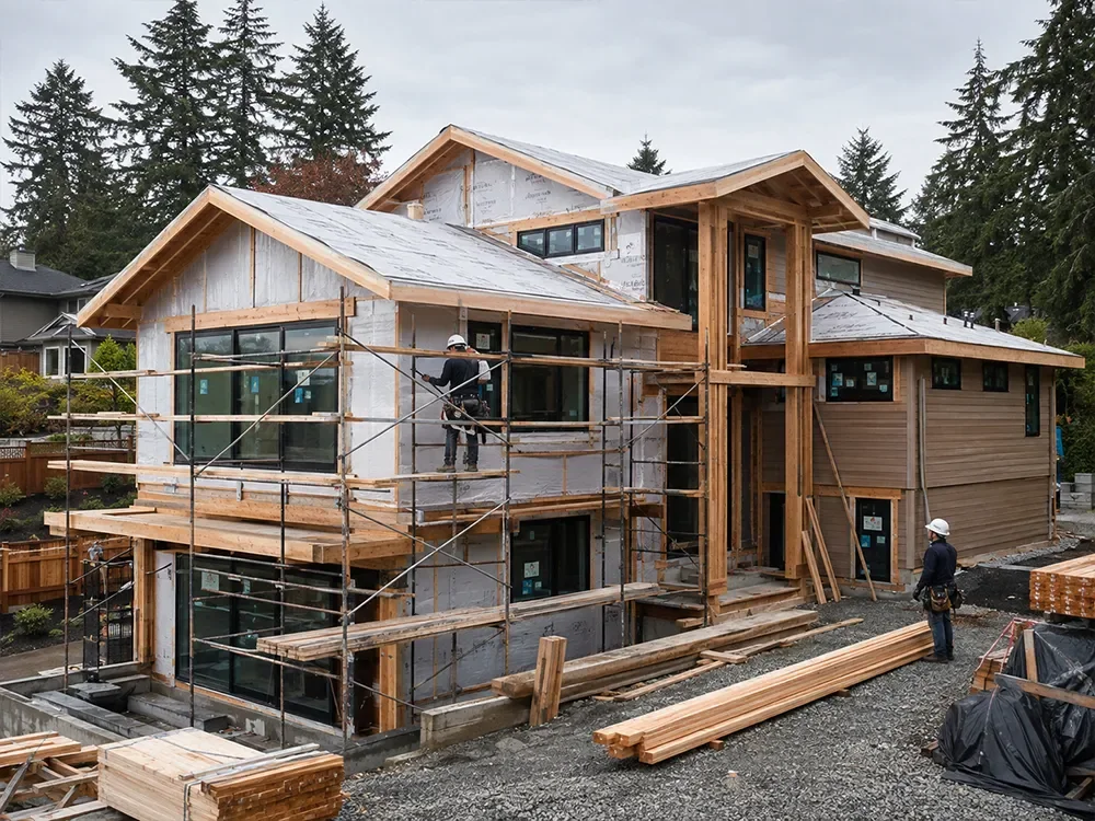 Custom home construction in Kirkland, WA