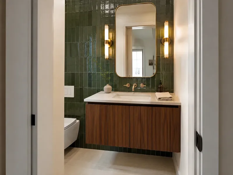 Powder rooms and guest bathrooms