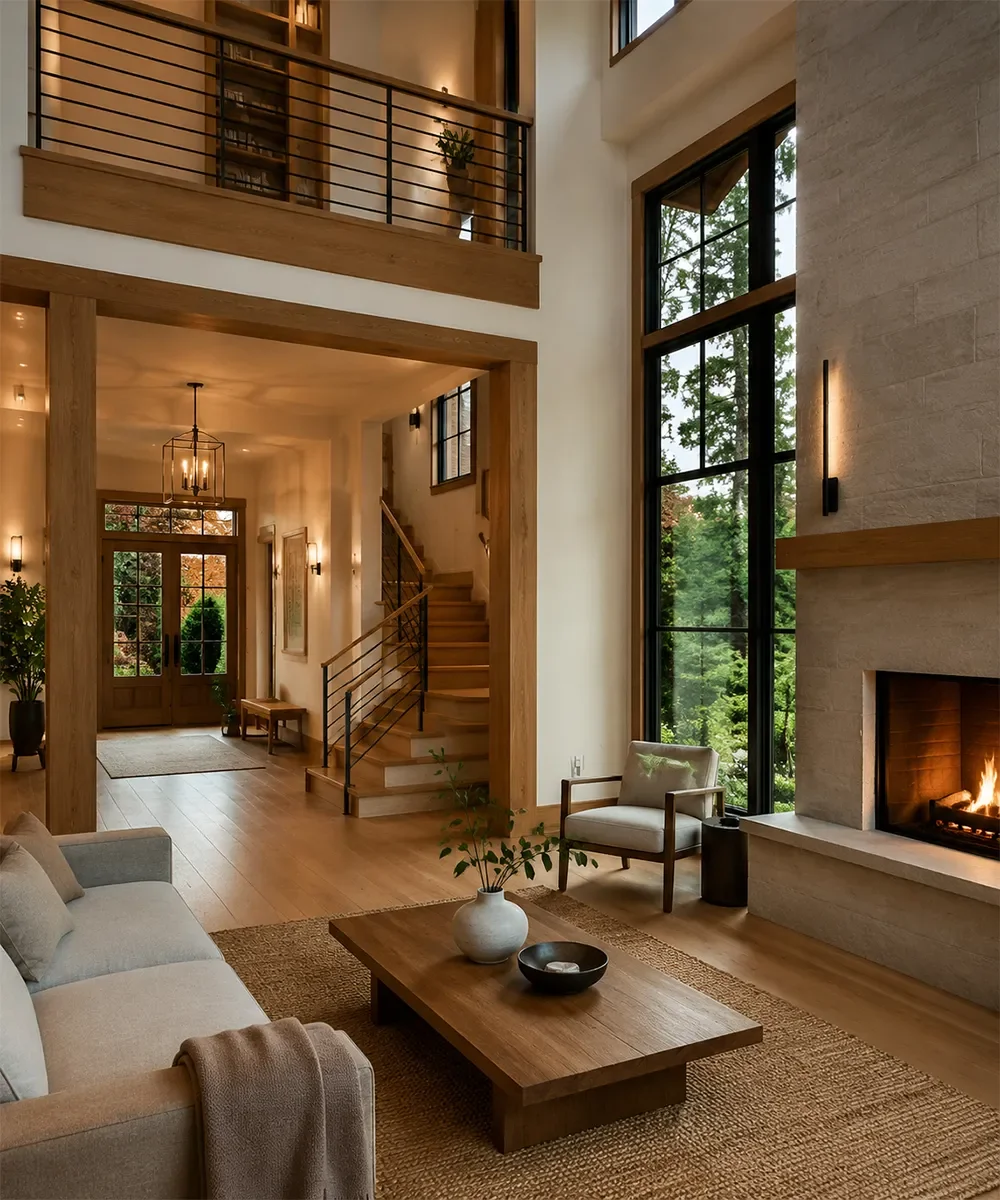 Architectural floor plan design for a Seattle custom home by Space | Craft