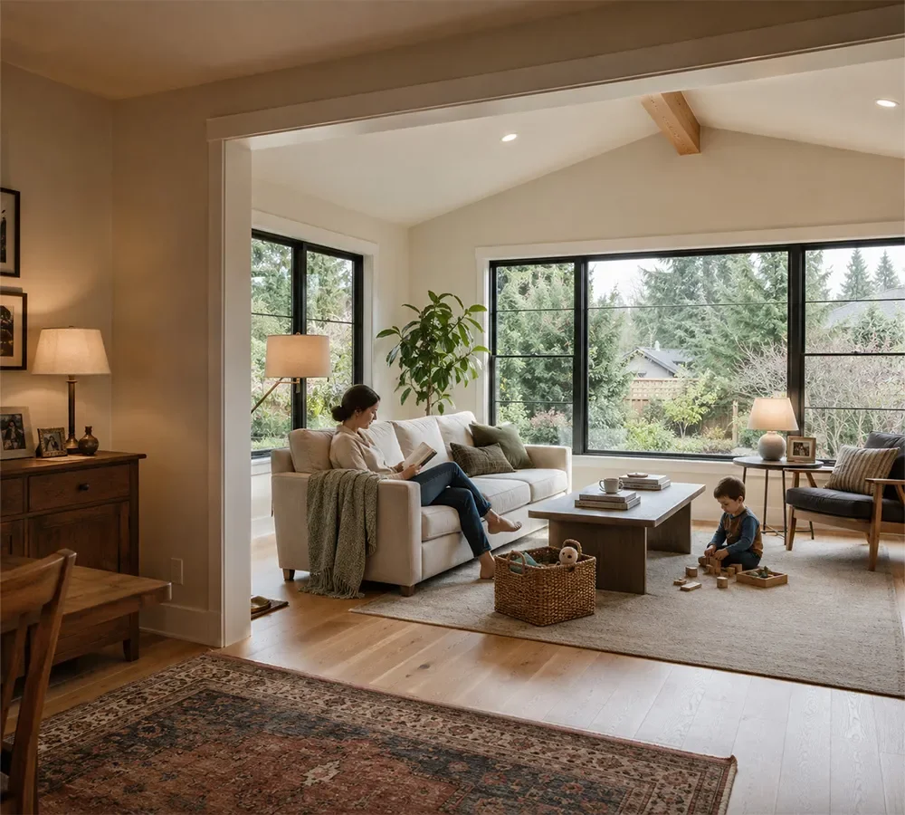 Kitchen expansion addition in Kirkland, WA