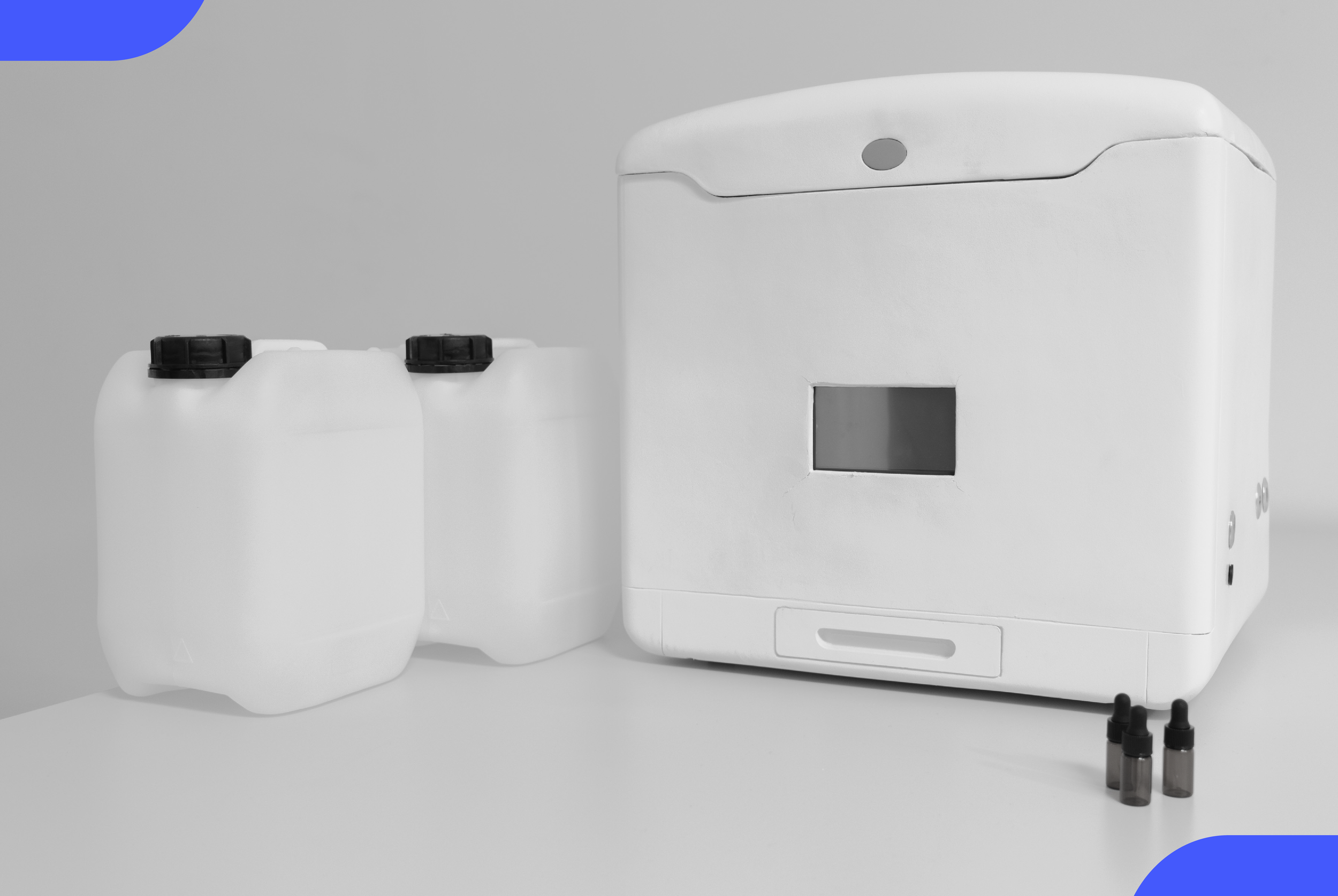 Connecting power and filling the reservoir