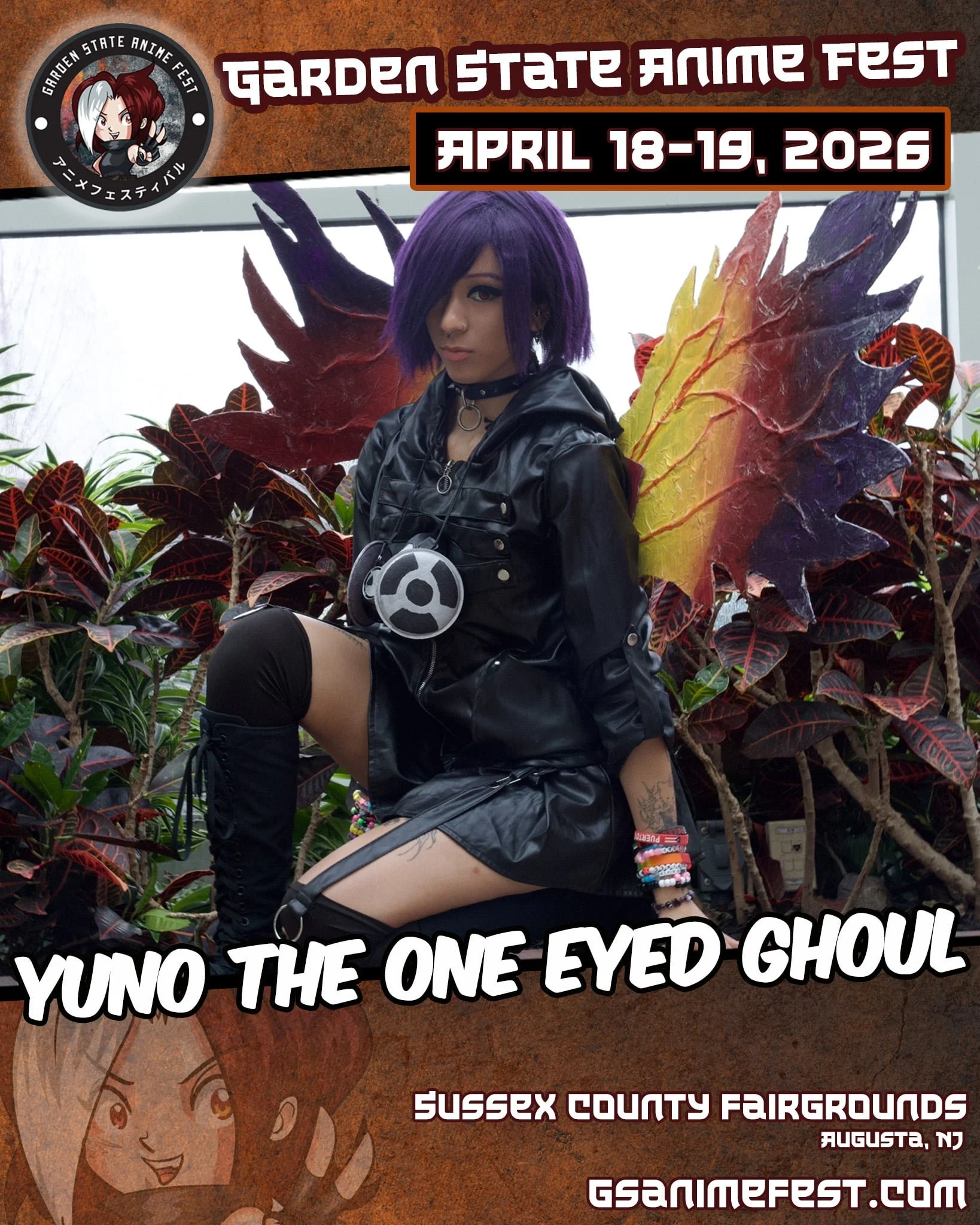 Yuno the One Eyed Ghoul at Garden State Anime Fest 2026