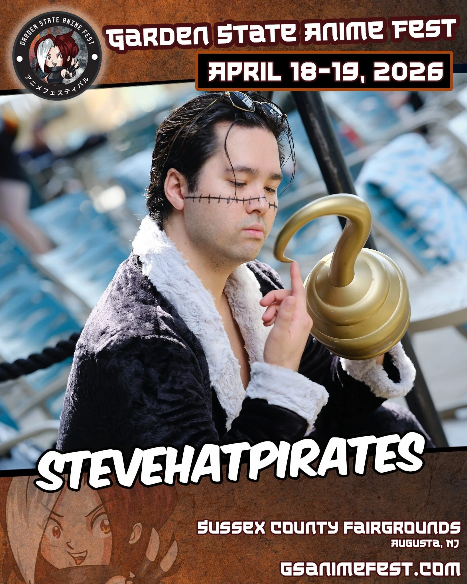 stevehatpirates at Garden State Anime Fest 2026