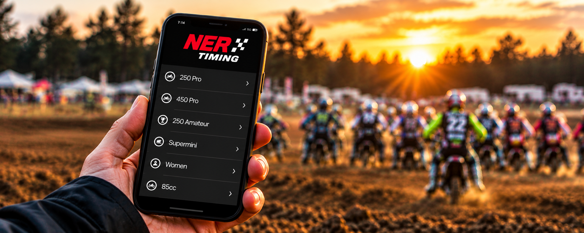 Motocross mobile timing app