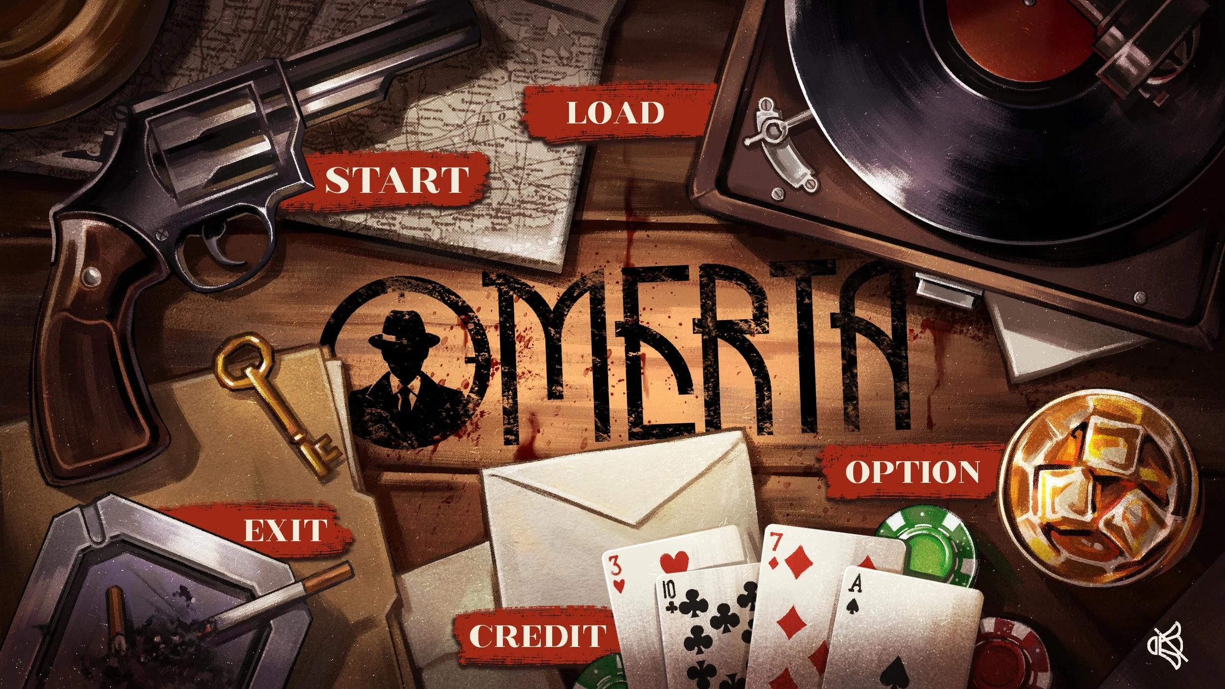 OMERTA gameplay and menu interface