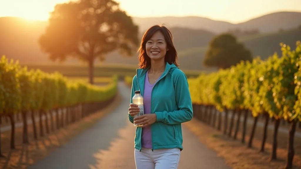 Woman enjoying outdoor activity in Napa after multimodal fibromyalgia treatment restored function