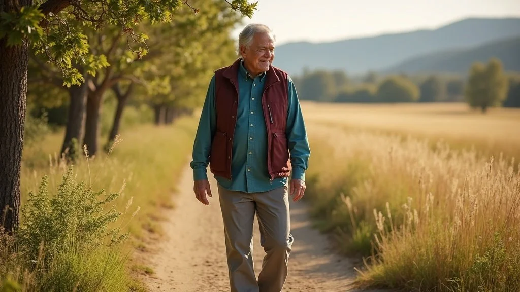 Man enjoying Napa nature preserve after fibromyalgia treatment helped reclaim active wine country lifestyle