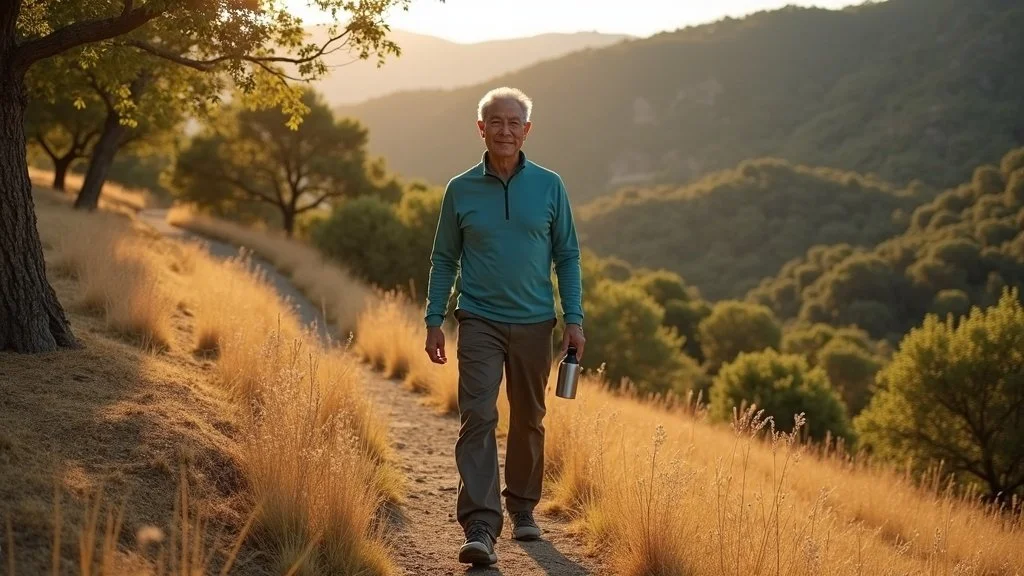 Active adult at Westwood Hills Park on a clear afternoon