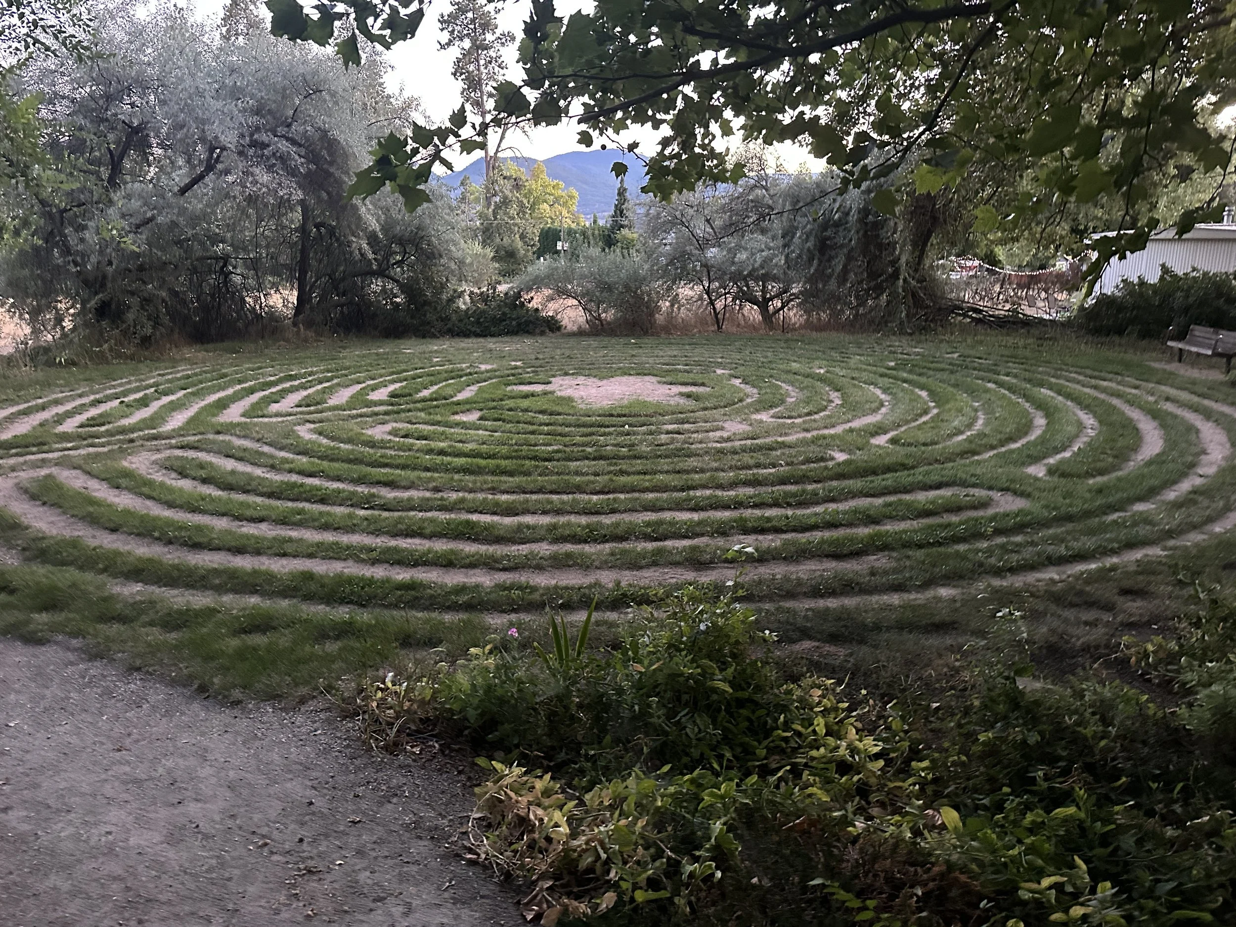 Labyrinth and grounds at Naramata Centre