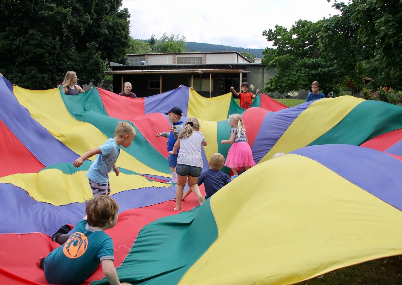 Children playing together at Naramata Centre