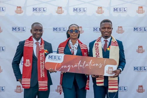 MSL Business School at the 2026 ICAG graduation in Accra