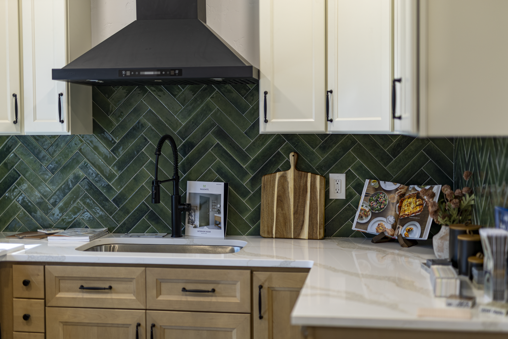 Countertop and tile displays available through Family Man Finishes
