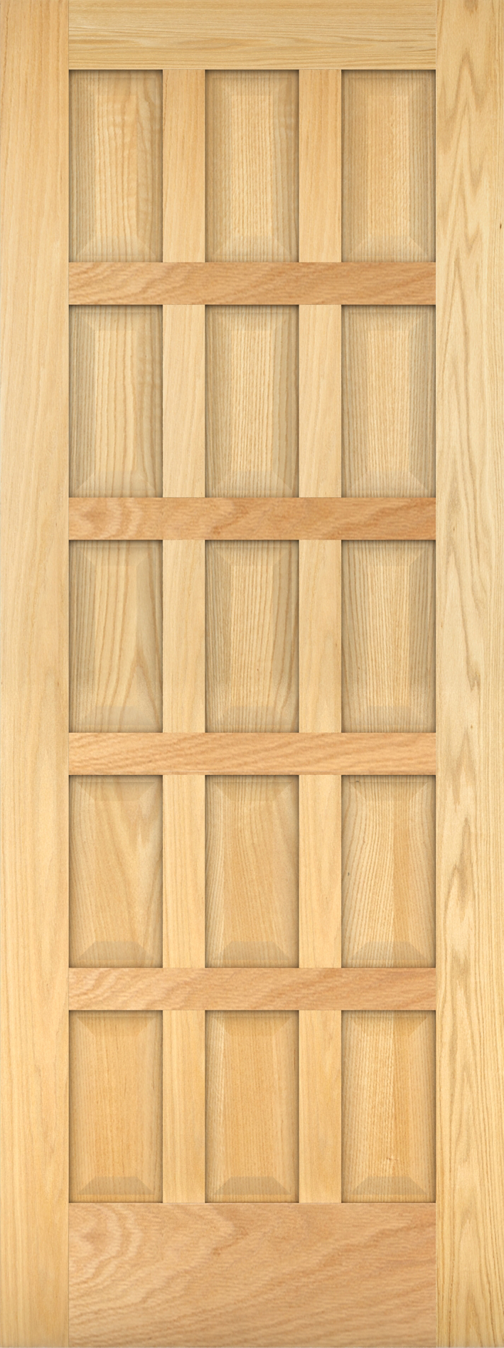 Woodgrain oak door style