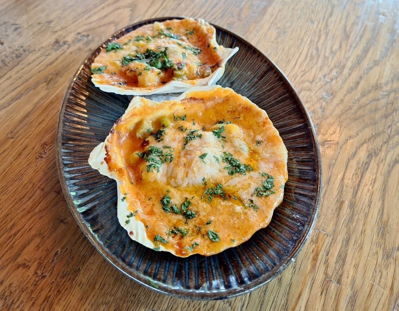 Gegratineerde coquilles bij ’t Waaltje