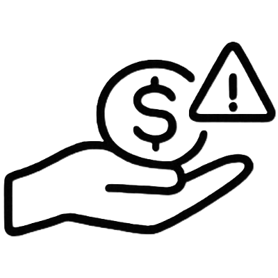 Theft and fraud charges icon