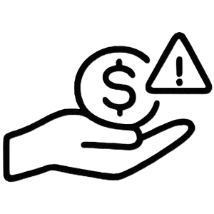 Theft and fraud charges icon