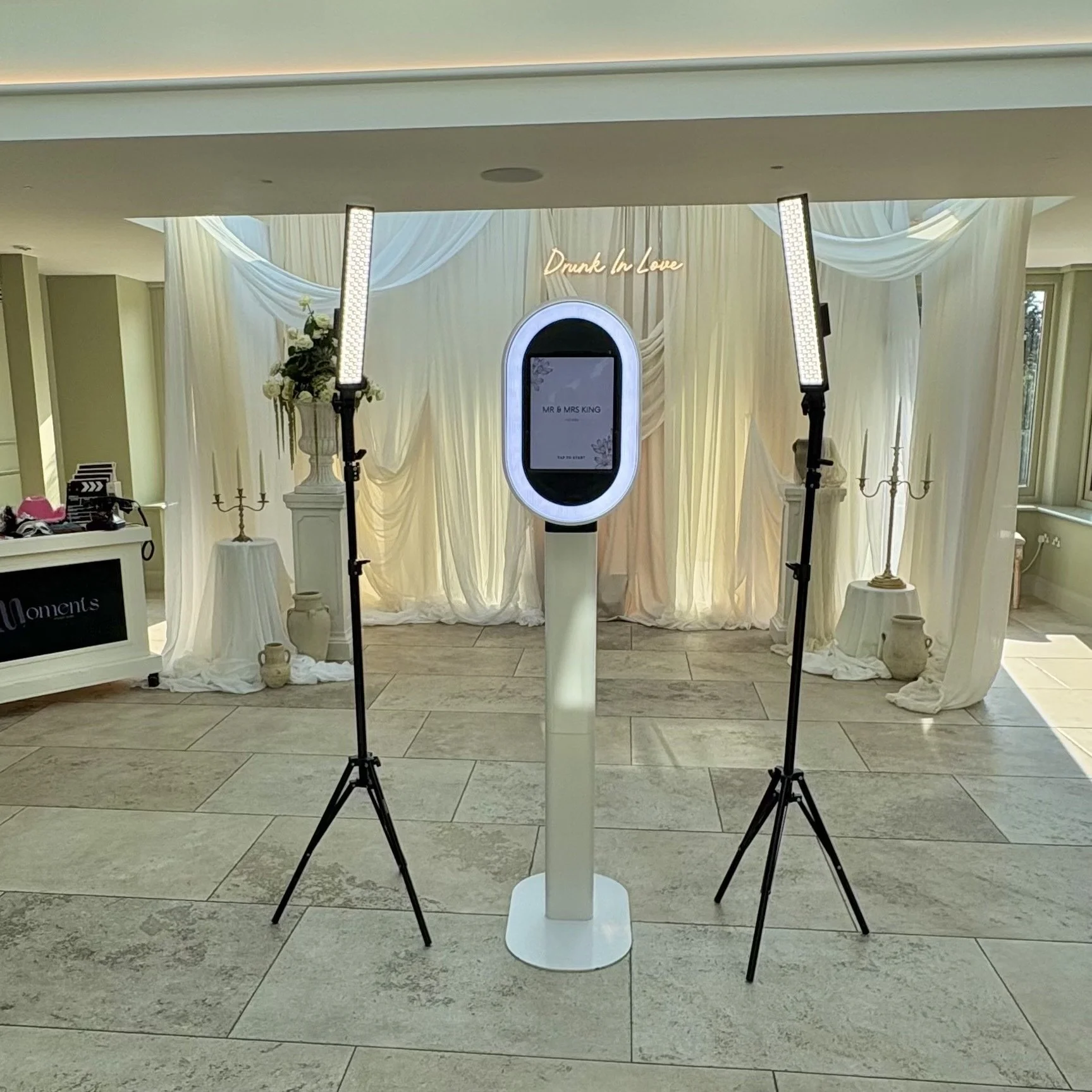 Guests using the selfie pod