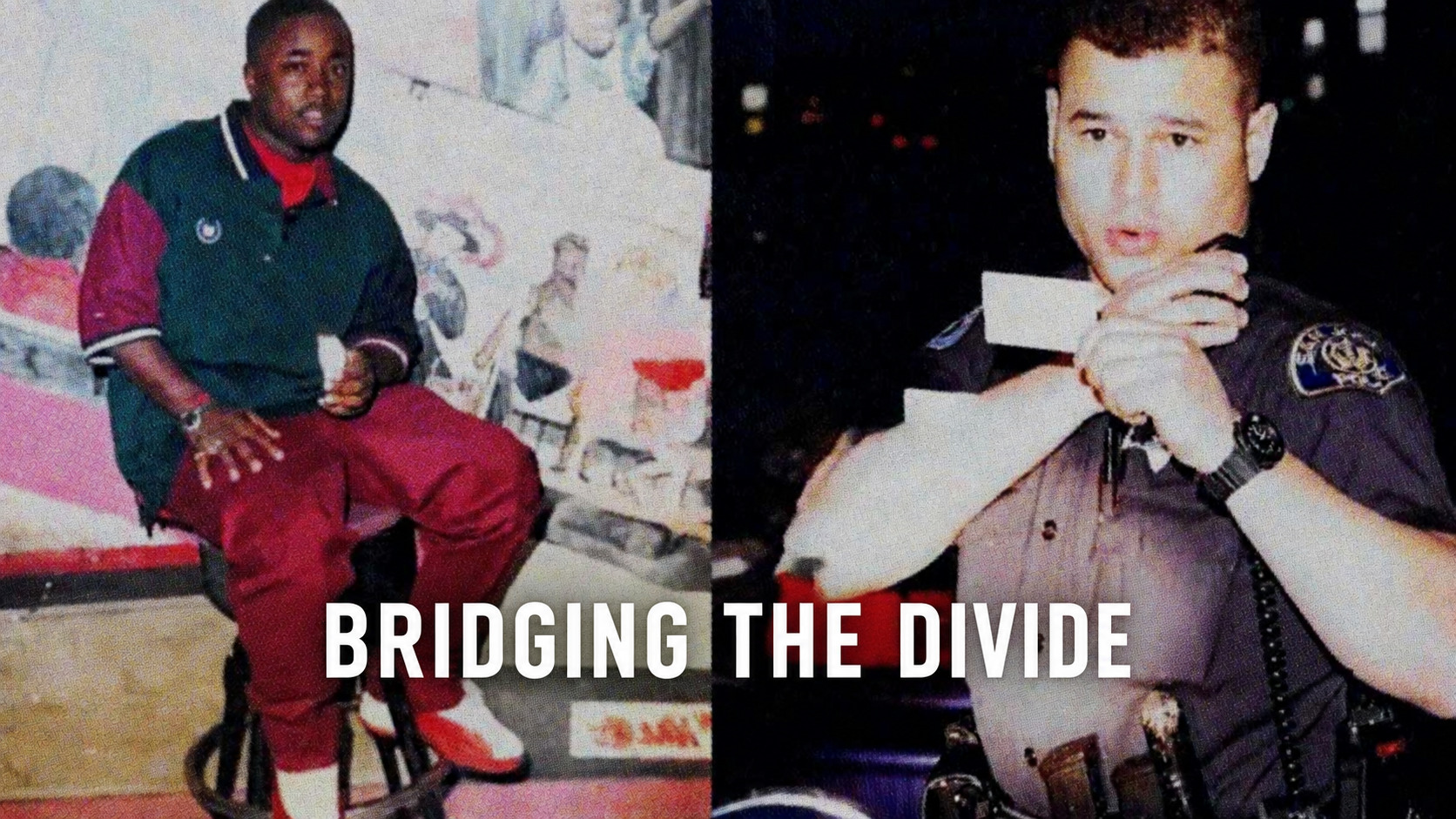 Bridging the Divide artwork pairing an ex-gang leader and a police chief