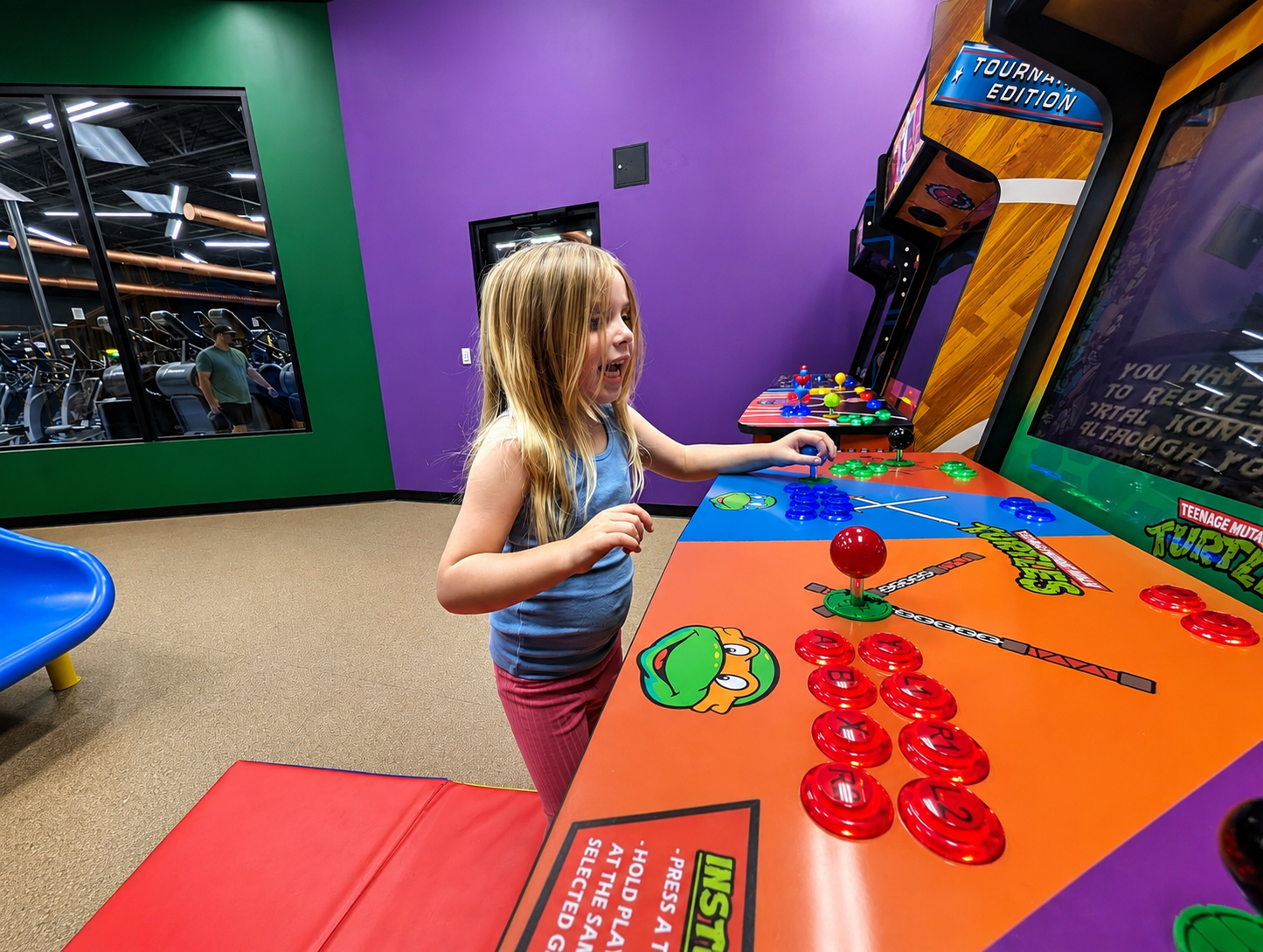 Copelands indoor playground slide and structure