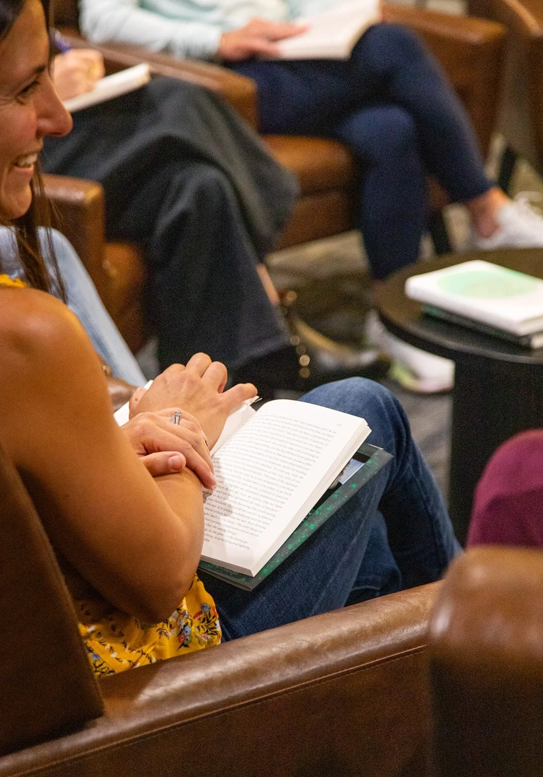 Participants taking notes in a workshop