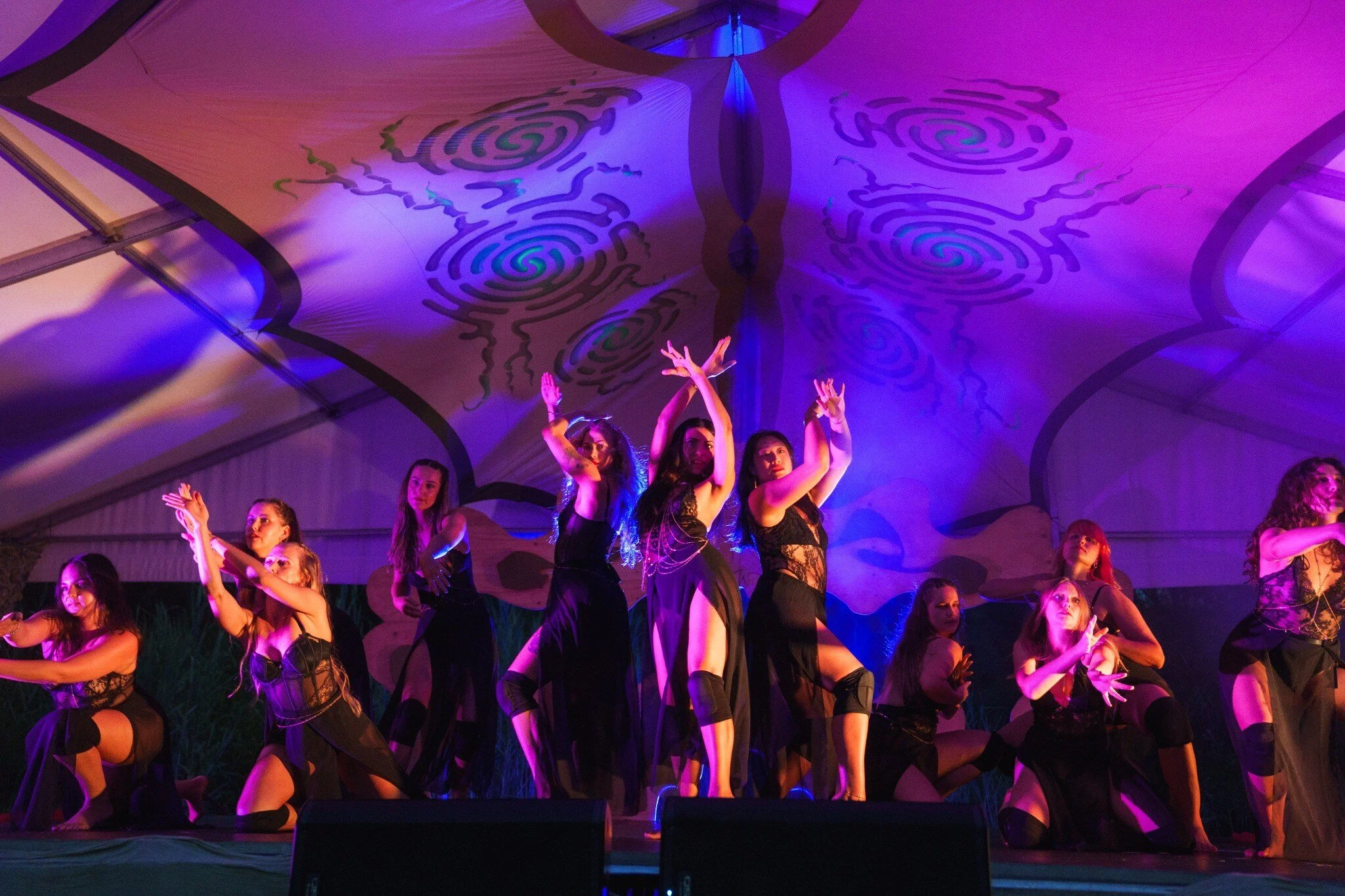 The Embodied Women performing as an ensemble at Roots Festival