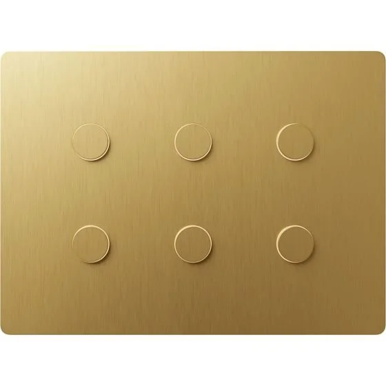 Alisse keypad in Brushed Brass