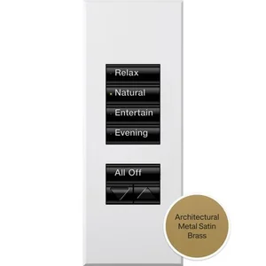 Signature, Satin Brass keypad finish
