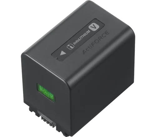 Sony NP-FV70A rechargeable battery for the camcorder rental.