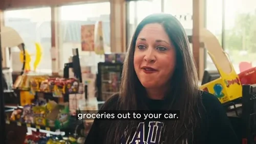 Local customer sharing a story about The Market