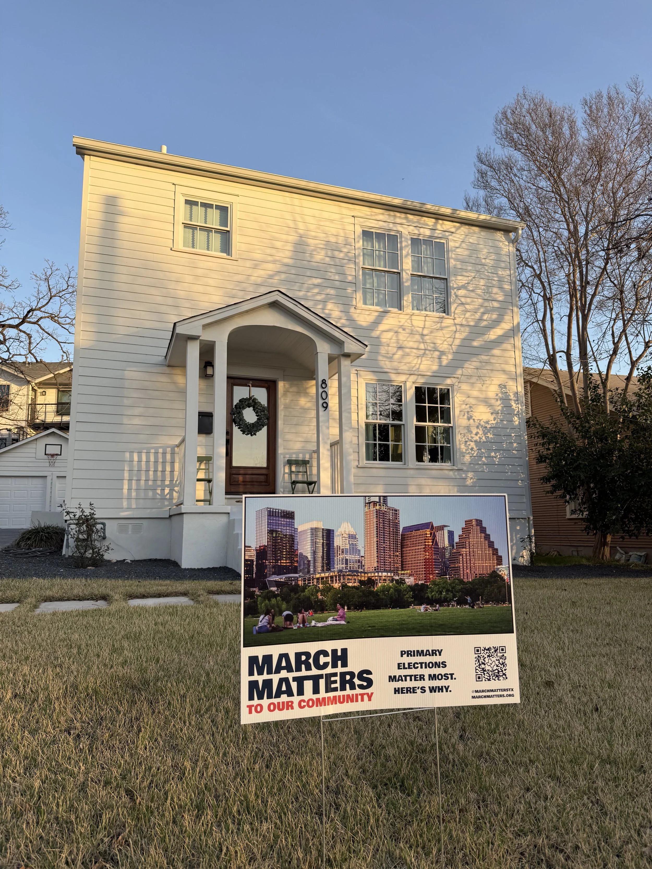 Texas Community Yard Sign