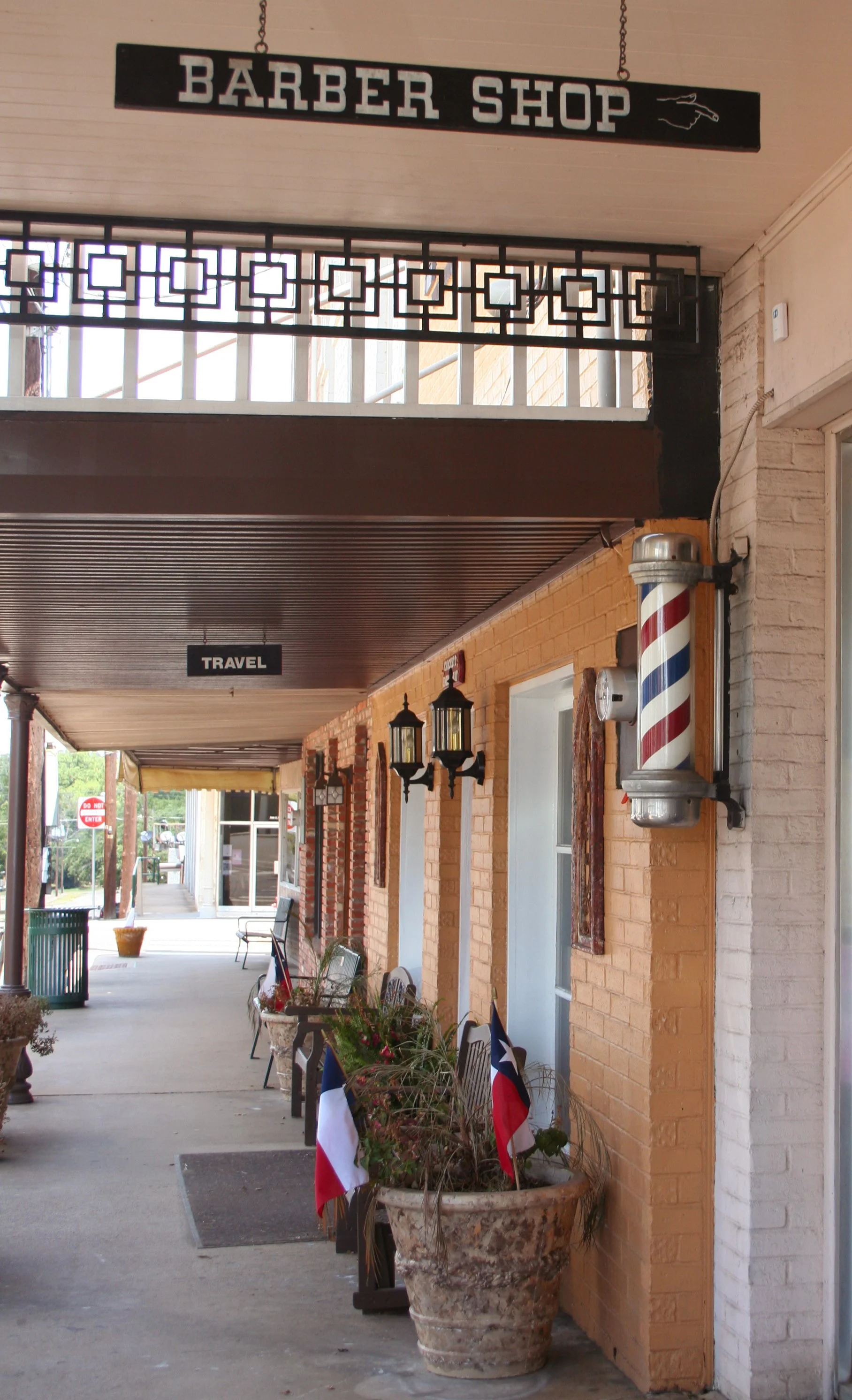 Small town Texas barber shop