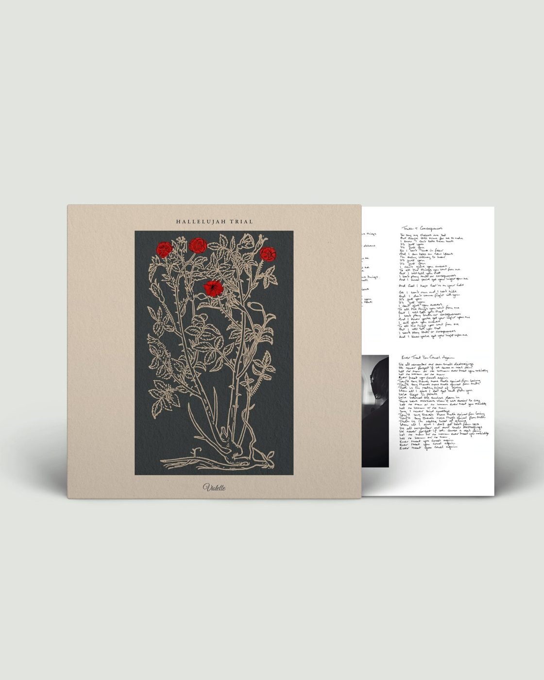 Hallelujah Trial LP, front sleeve and inner sleeve