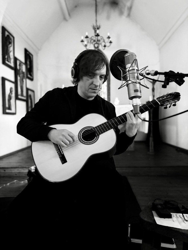 Tom Roberts recording at the Gustav Adolf Church, Liverpool, April 2026