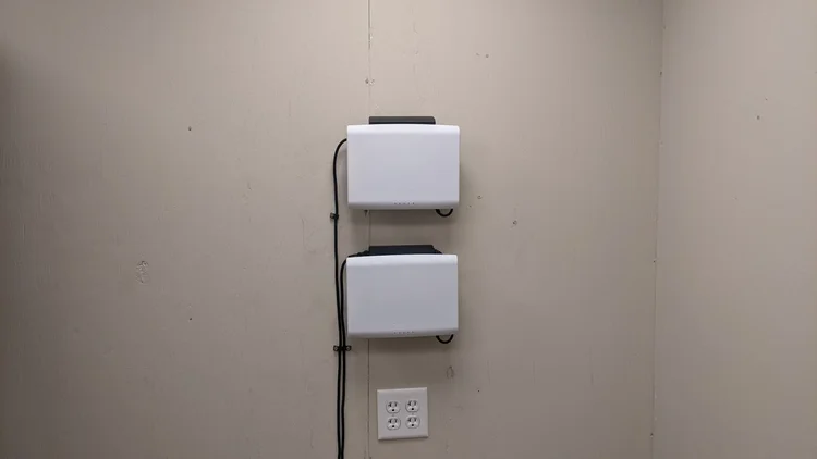 Cel-Fi commercial cell signal booster equipment installed at a business