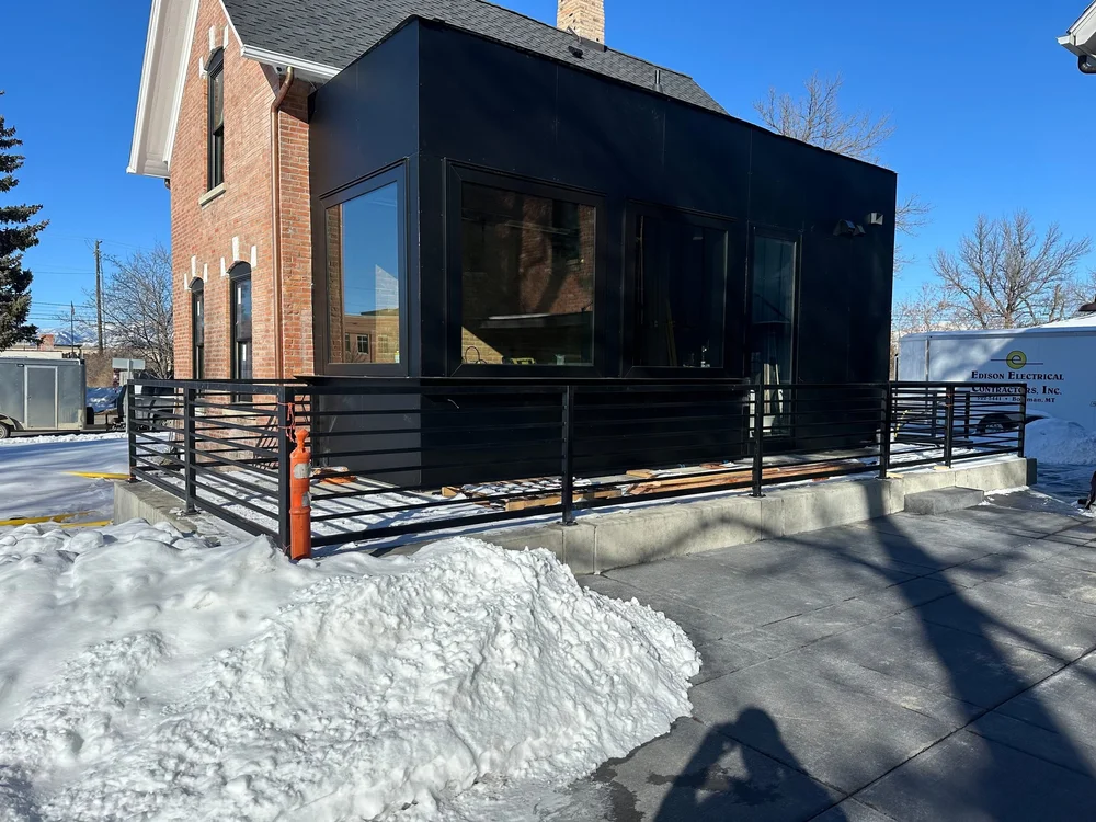 Steel-clad pavilion & guard