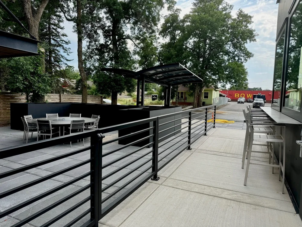 Patio bar railing