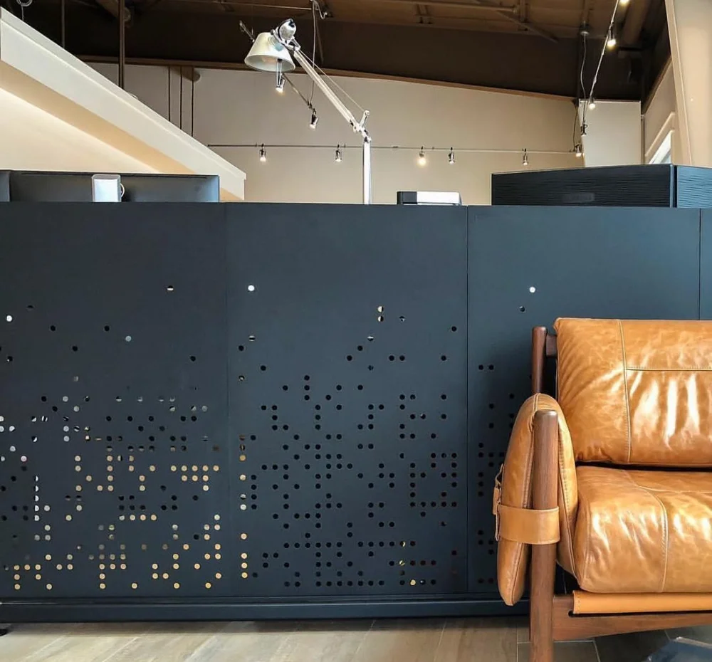 Perforated steel screen