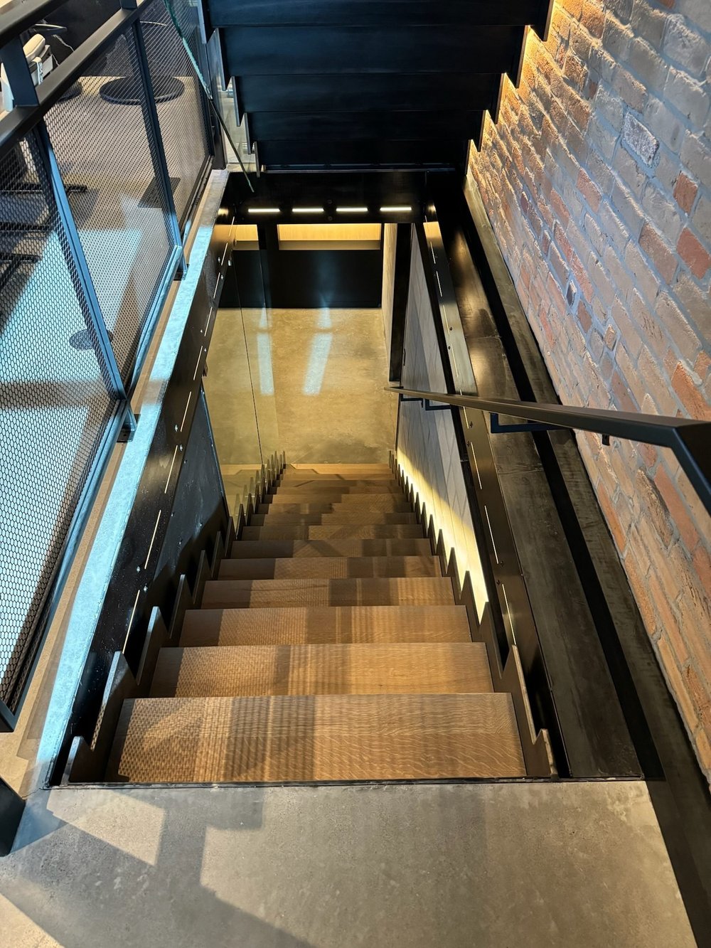 Steel & glass stairwell