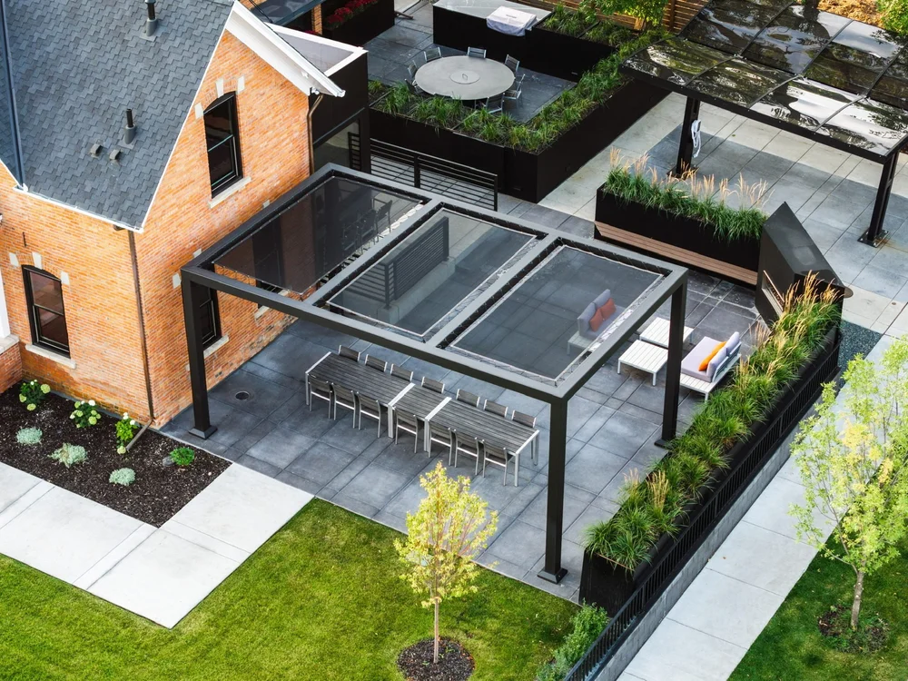 Pergola from above