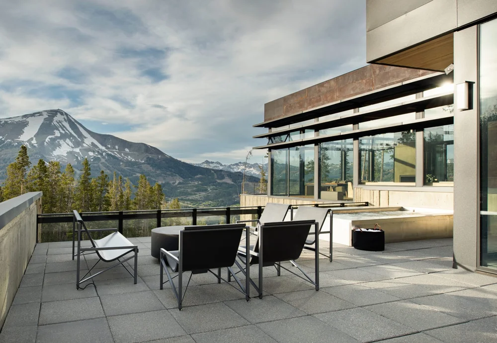 Steel canopy & terrace rail