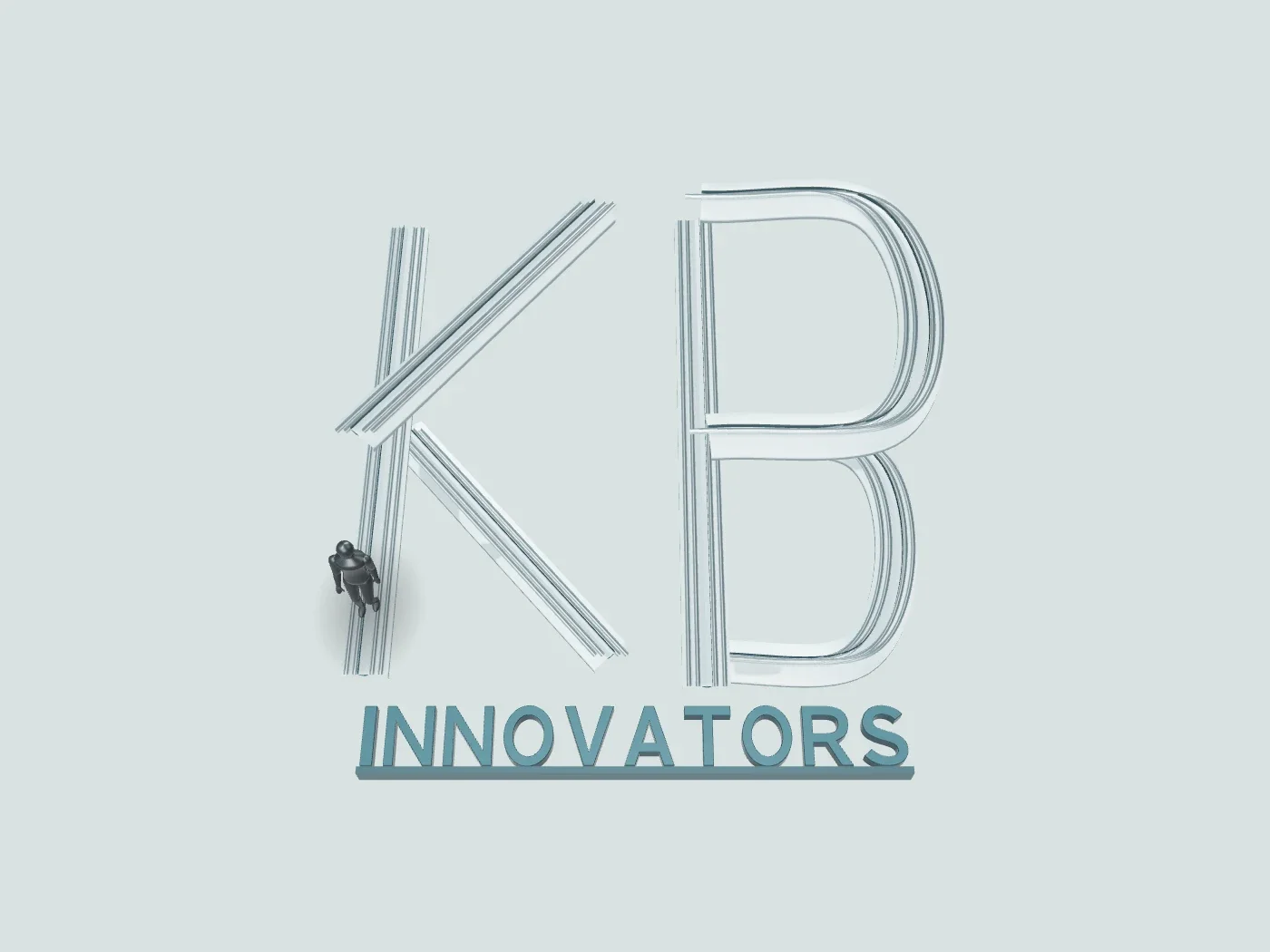 The full KB Innovators sculpture supports the figure after the fall.