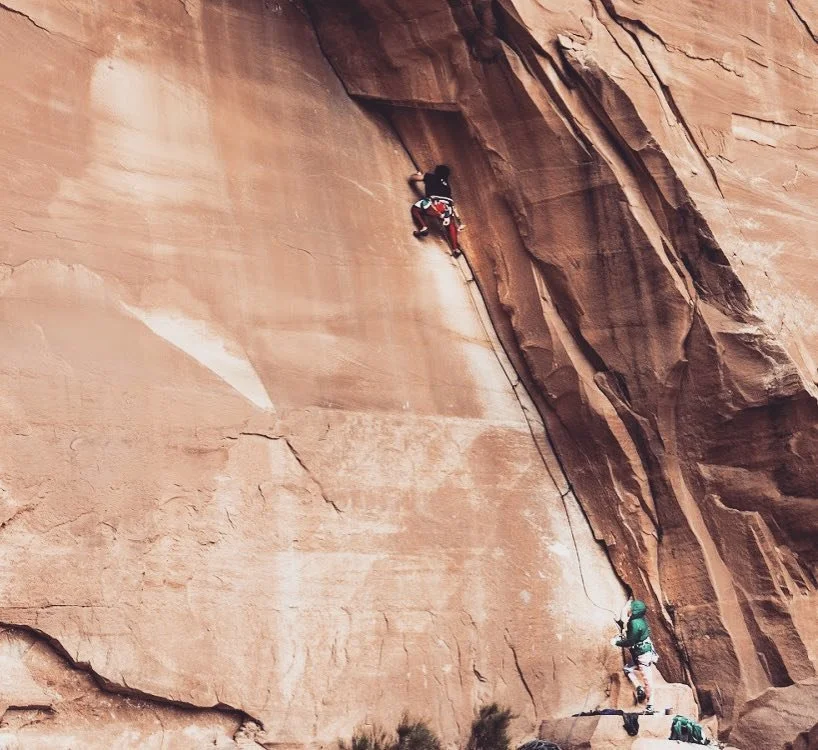 Climbing in Indian Creek