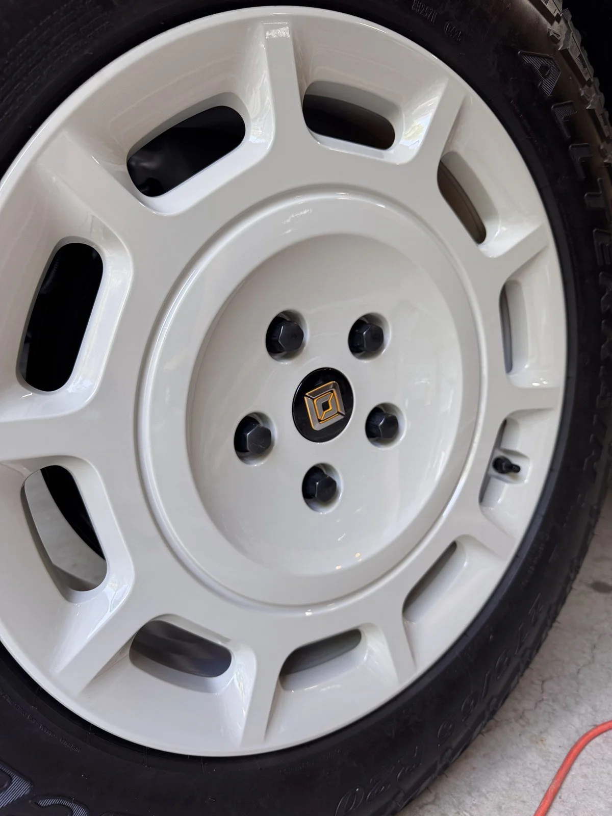 Rivian wheel detail at a Gen. Detailing appointment in Milton