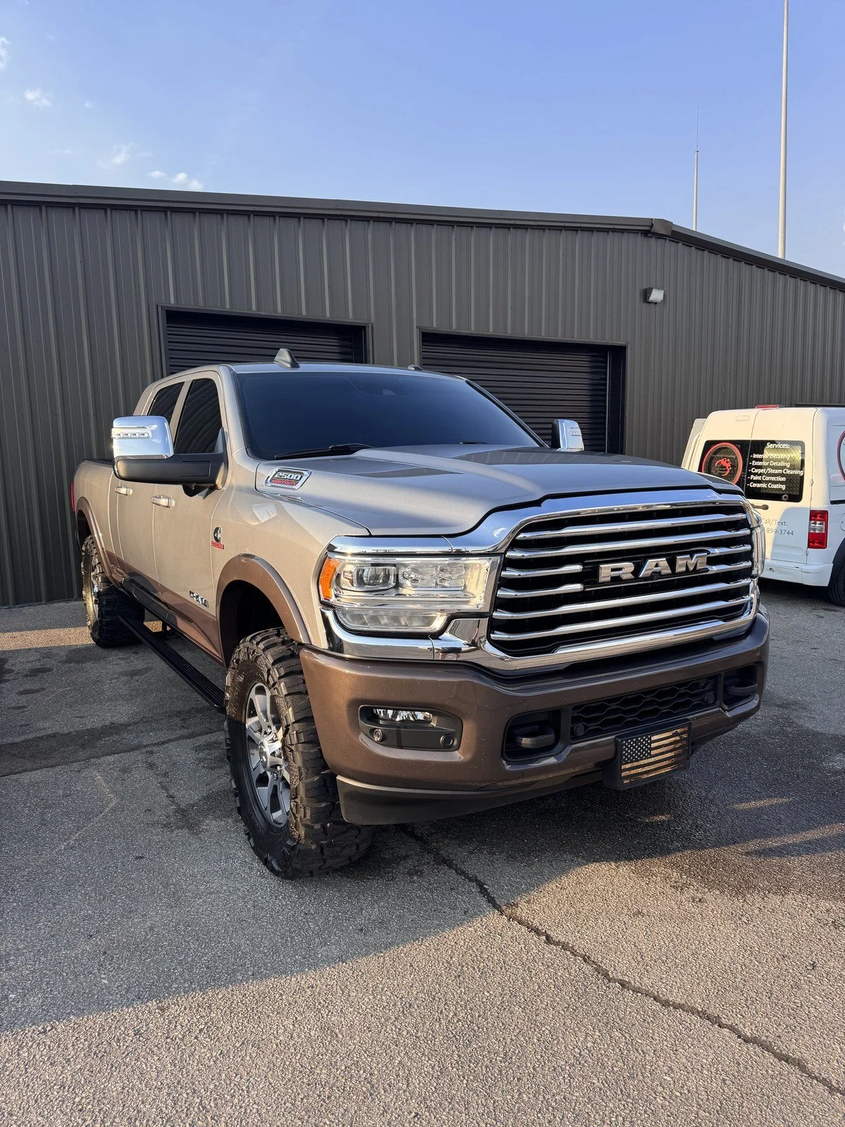 Ram pickup exterior finish at a Gen. Detailing appointment in Irondale