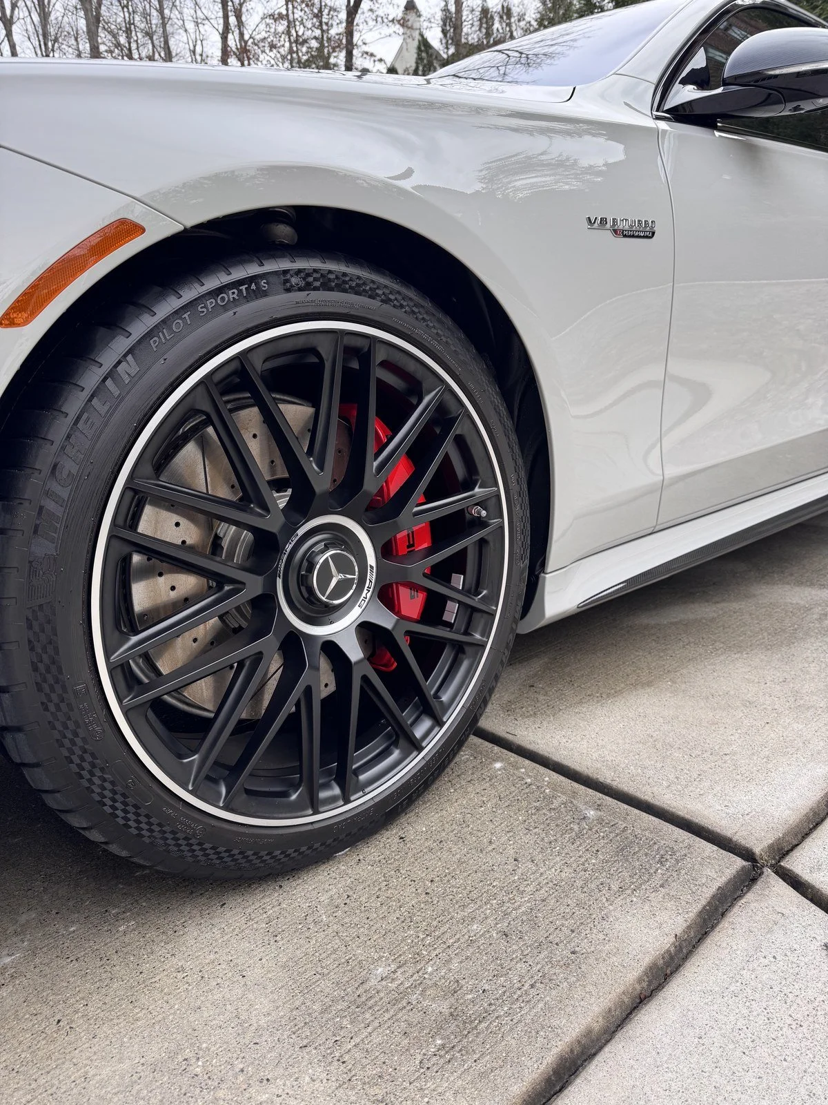 Mercedes-Benz S-Class wheel detail at a Gen. Detailing appointment in Marietta