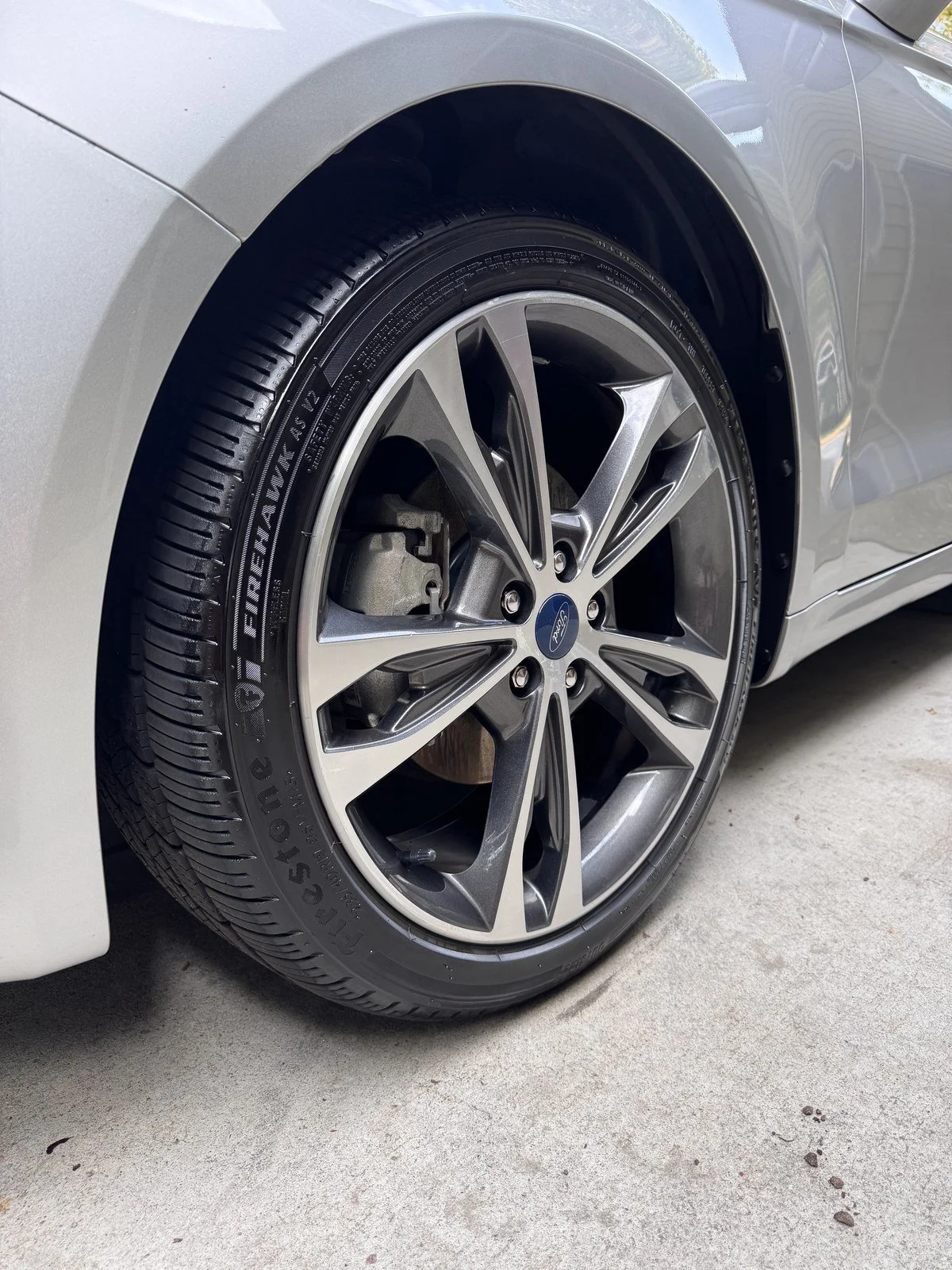 Ford Fusion wheel detail at a Gen. Detailing appointment in Loganville