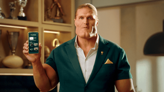 Clay Matthews in the Caesars Sportsbook campaign